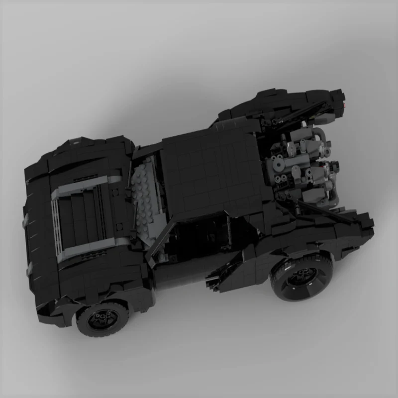 1285pcs MOC-91723 UCS Batmobile 2022 Robert Pattinson Matt Reeves - Image 3