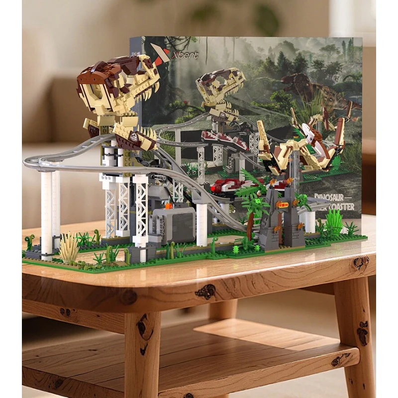 1291pcs JIESTAR 66134 Dinosaur Roller Coaster - Image 5