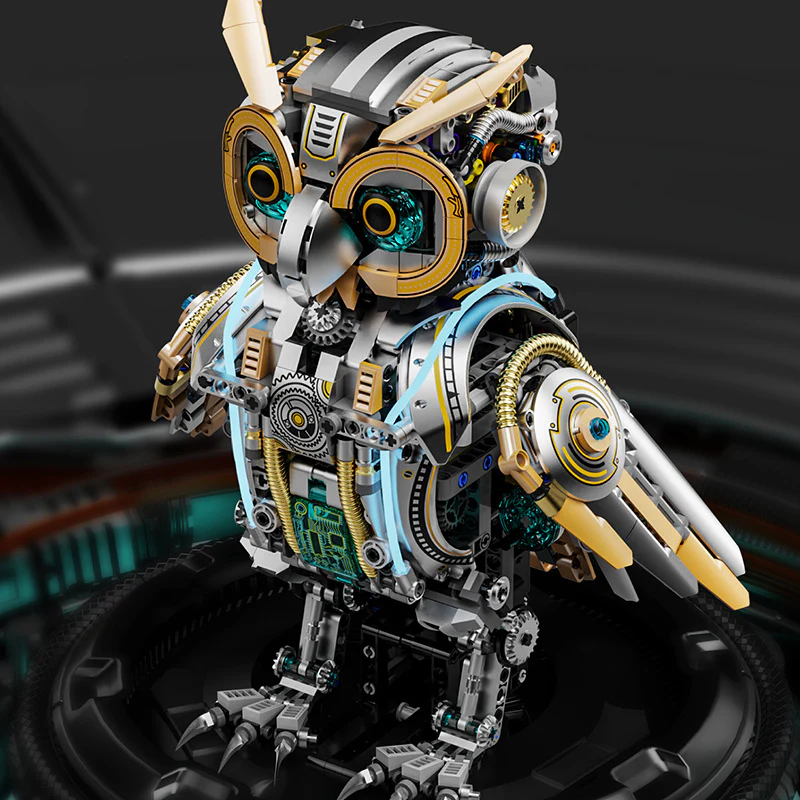1296pcs MJi 13094 Mechanical Owl - Image 3