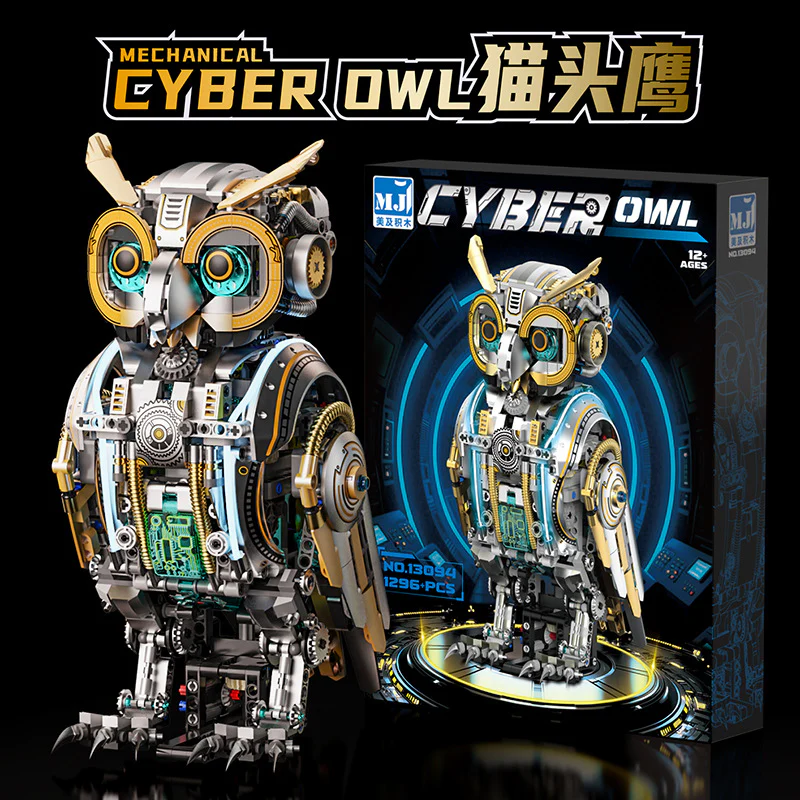 1296pcs MJi 13094 Mechanical Owl - Image 6