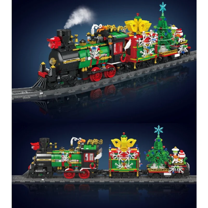 1457PCS Mouldking 12012S Steam electric train - Image 2