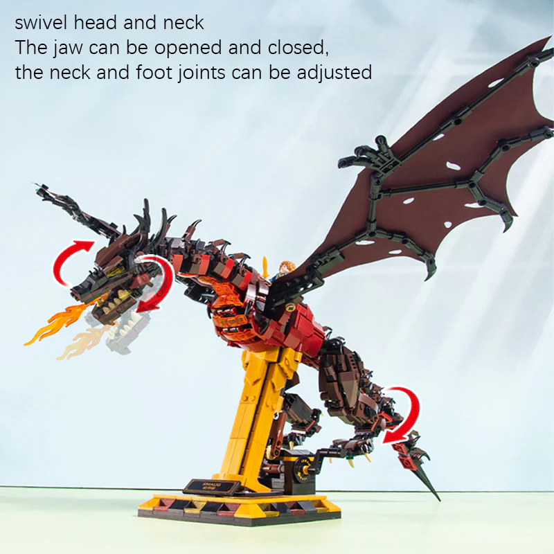 MJi 13003 13004 3005 13006 Puzzle Building Block Dragon Series Figures Creative Collection For Children's Toy - Image 6