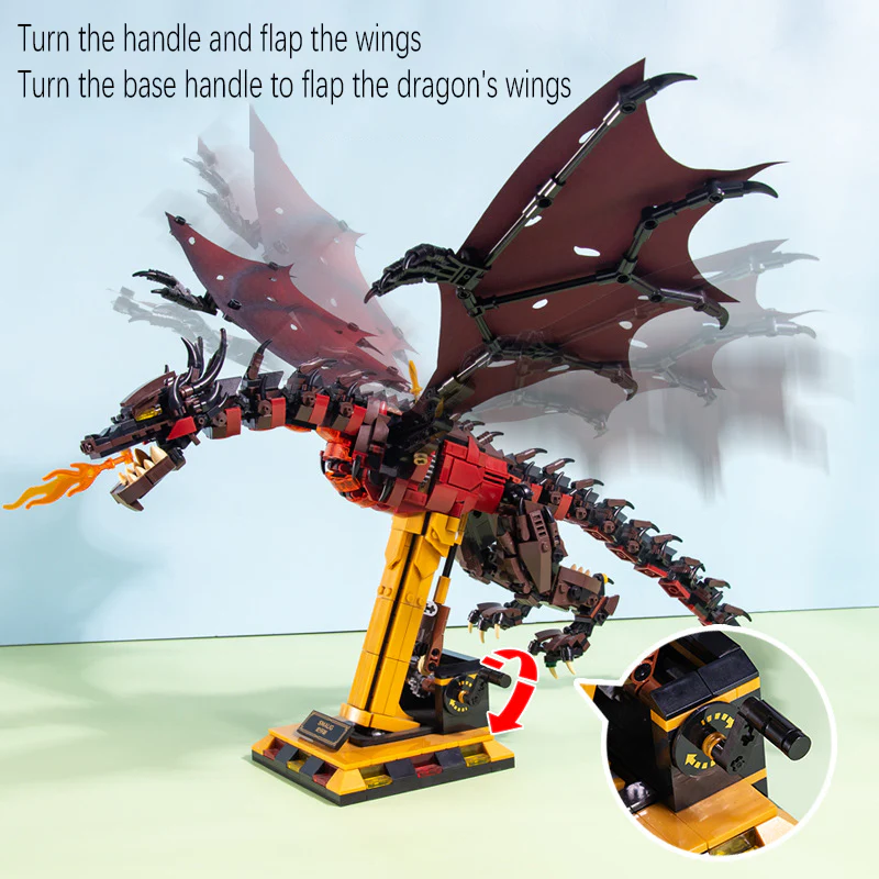 MJi 13003 13004 3005 13006 Puzzle Building Block Dragon Series Figures Creative Collection For Children's Toy - Image 7