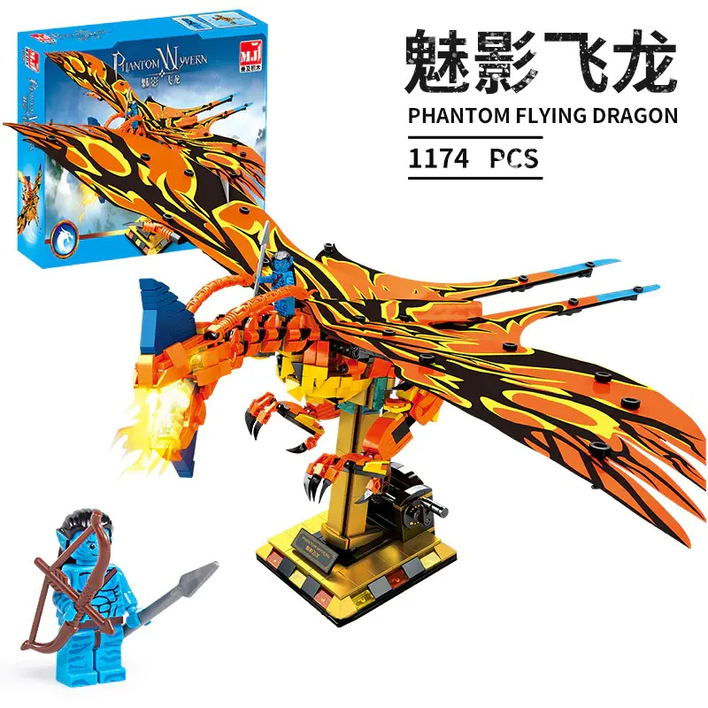 MJi 13003 13004 3005 13006 Puzzle Building Block Dragon Series Figures Creative Collection For Children's Toy - Image 8