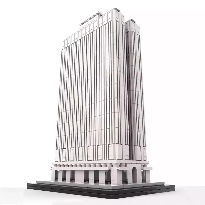 1307pcs MOC-198207 Equitable Building 1:800 - Image 2