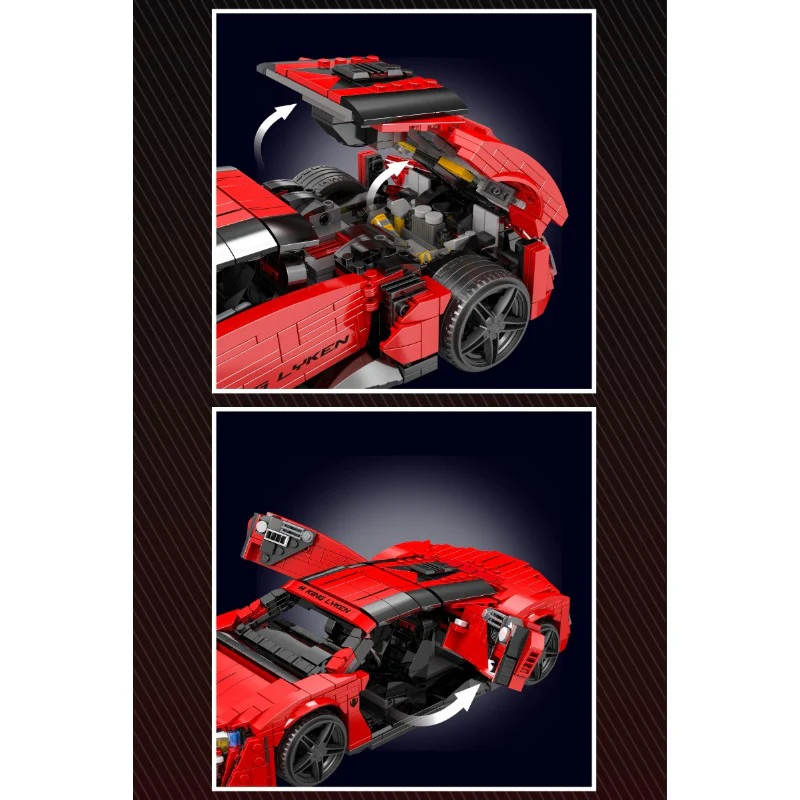 1311 pcs MouldKing 10117 Lykan sports car - Image 4