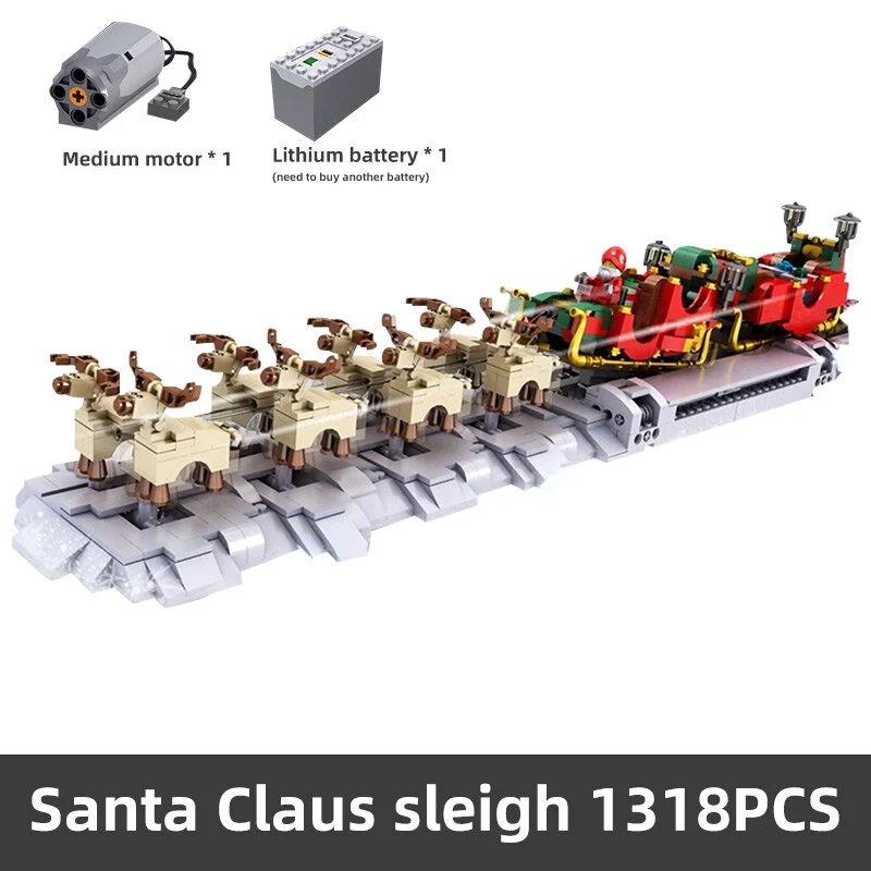 1318PCS Mould King 10015 Christmas Santa Sleigh - Image 6