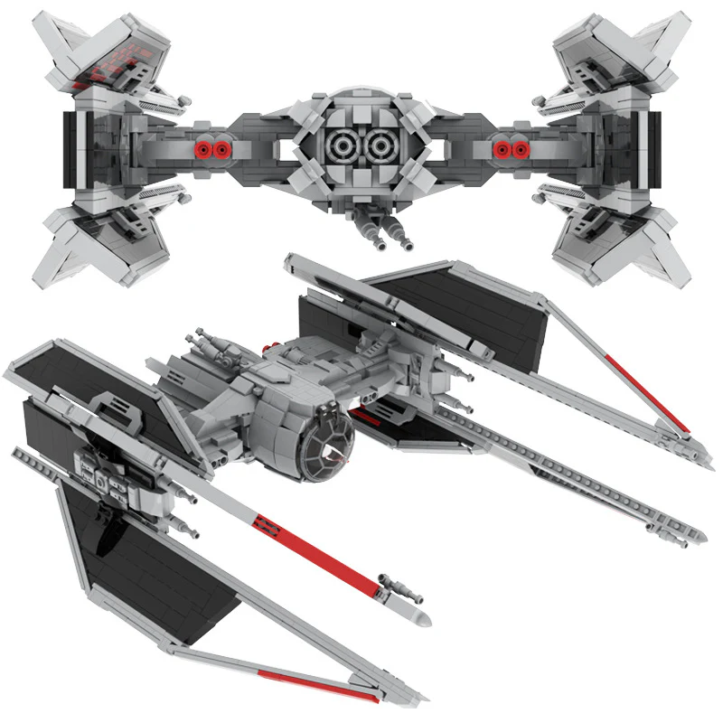 1350pcs MOC-117471 TIE MKII Screamer Interceptor (TIE/sc) - Image 2