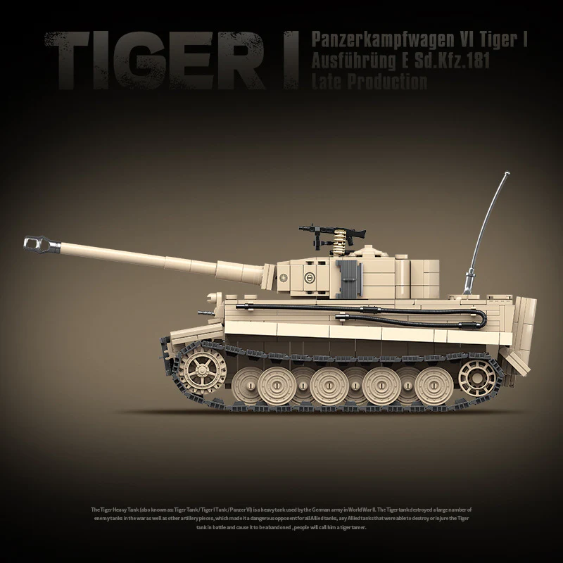 1361 pcs QUANGUAN 100233 Tiger I heavy tank - Image 10