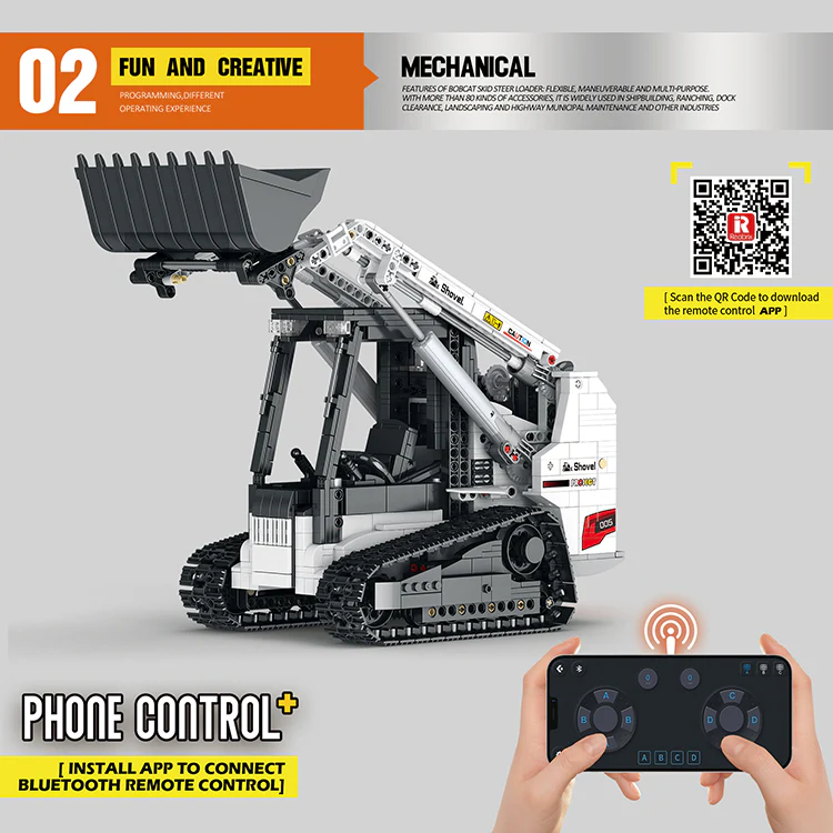 1366PCS Reobrix 22004 Mechanical Engineering Series Excavator - Image 5