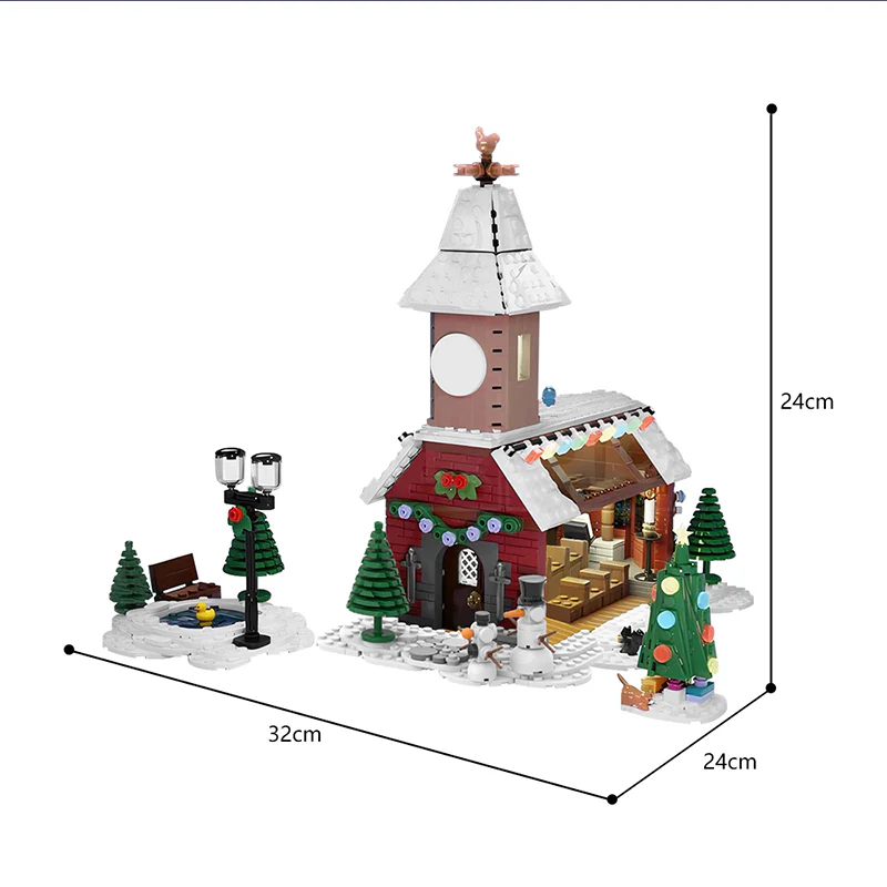 1383PCS MOC-167612,winter village - Image 6