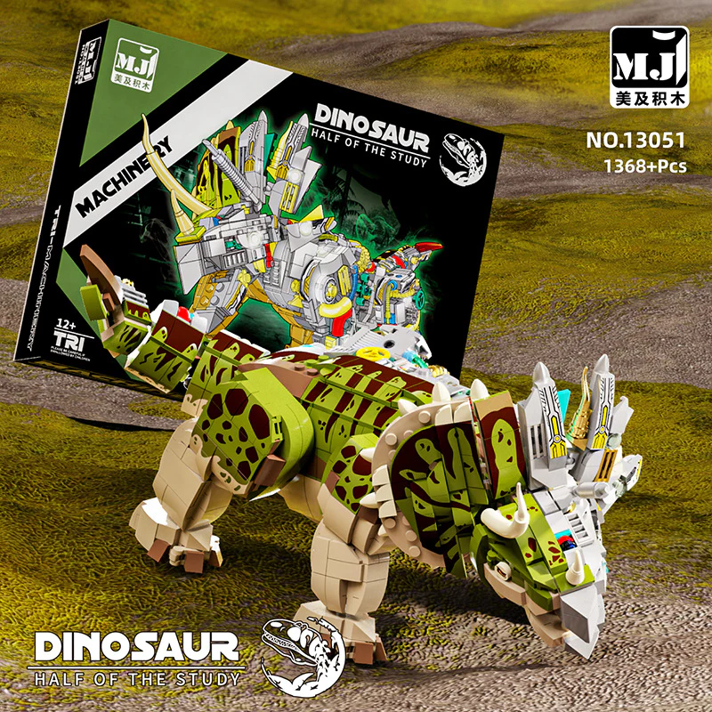 1388 pcs MJI 13050 Dinosaur REX & 13051 Dinosaur - Image 6