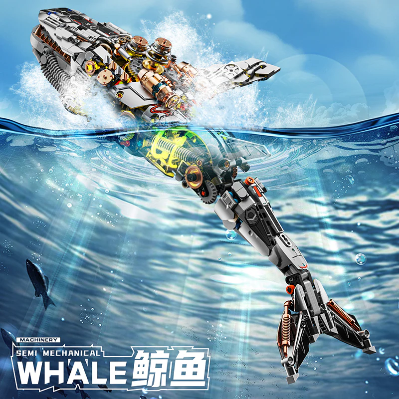 1388 pcs MJi 13059 Semi Mechanical Whale - Image 2
