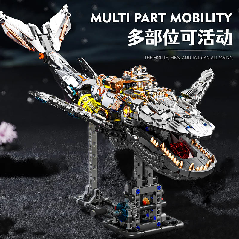 1388 pcs MJi 13059 Semi Mechanical Whale - Image 4