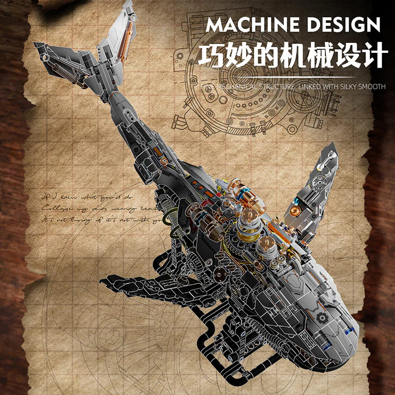 1388 pcs MJi 13059 Semi Mechanical Whale - Image 6