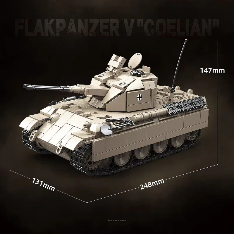 1389 pcs QUANGUAN 100303 Flakpanzer V 'Corlian' - Image 4