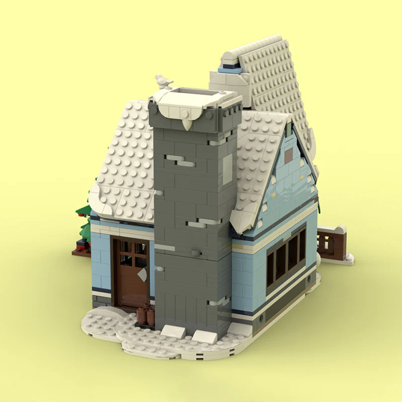 1400PCS MOC-92758 Winter Cabin - Image 3