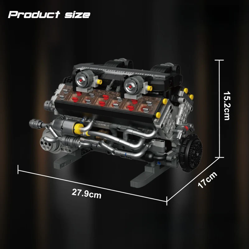 1409pcs 36301 V12 DOHC ENGINE - Image 3