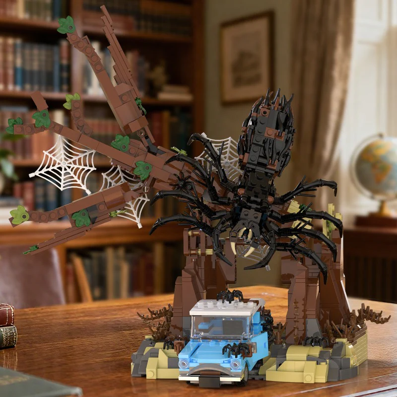 1412pcs JIESTAR 66158 Giant Spider In The Forbidden Forest - Image 2