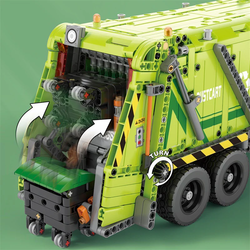 1468PCS Reobrix 22022 Compressed Garbage Truck - Image 3