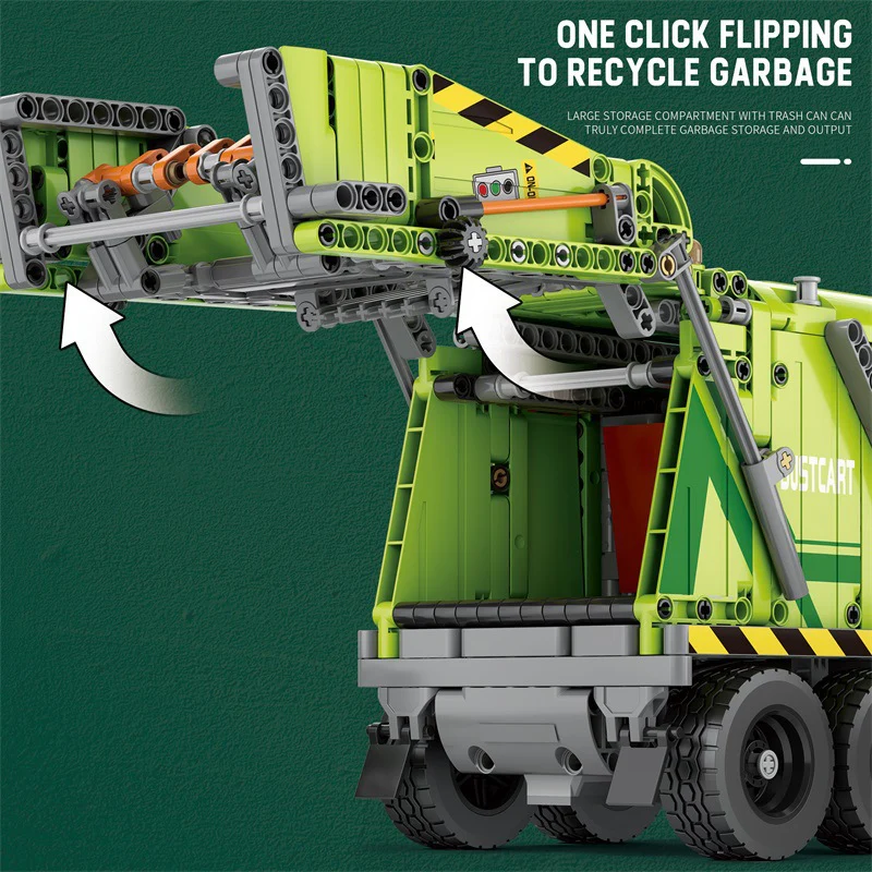 1468PCS Reobrix 22022 Compressed Garbage Truck - Image 4