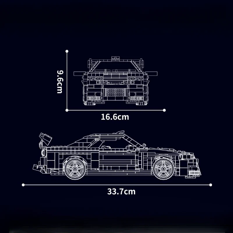 1471 pcs MouldKing 10113 Nissan Skyline GTR R34 - Image 3