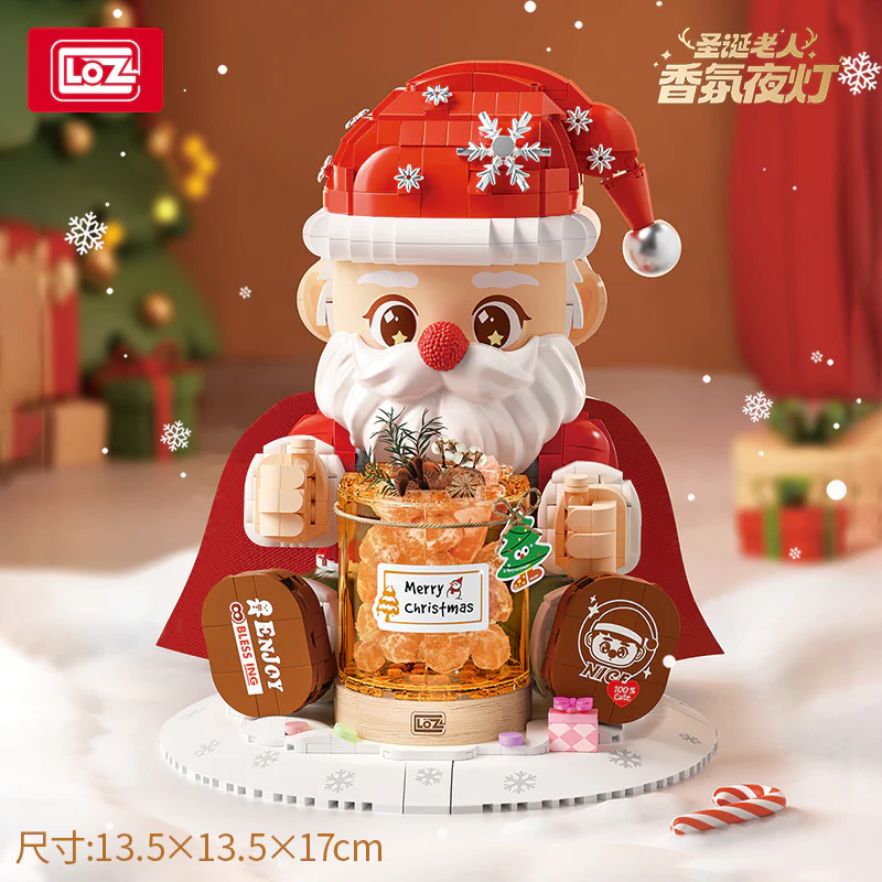 1473 pcs LOZ 1958 Santa night light - Image 2