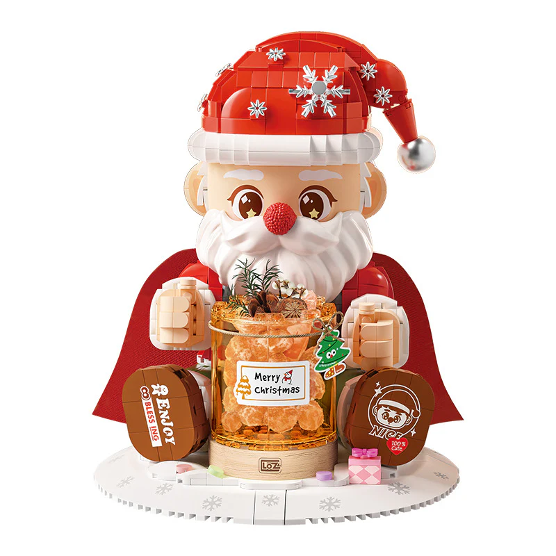 1473 pcs LOZ 1958 Santa night light - Image 6