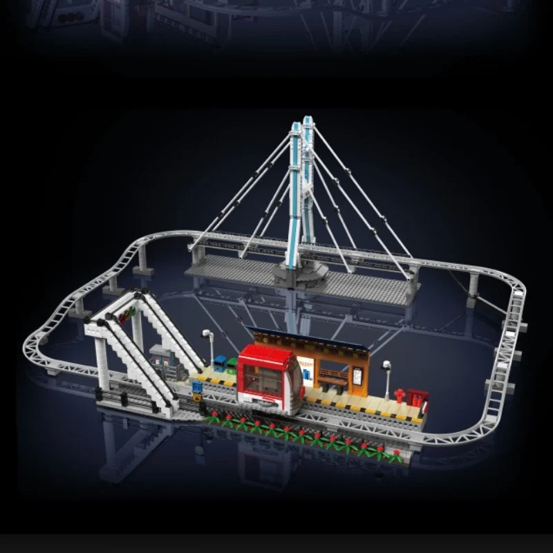 1488pcs MouldKing 16052 urban rail car - Image 3