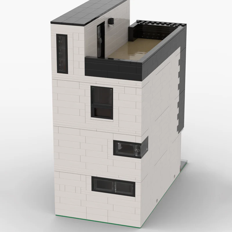 1493PCS MOC-85985 Modular Modern Town House - Image 2