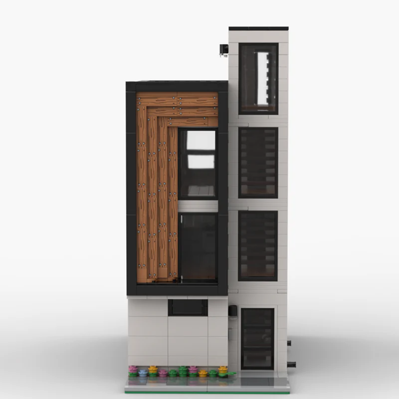 1493PCS MOC-85985 Modular Modern Town House - Image 3