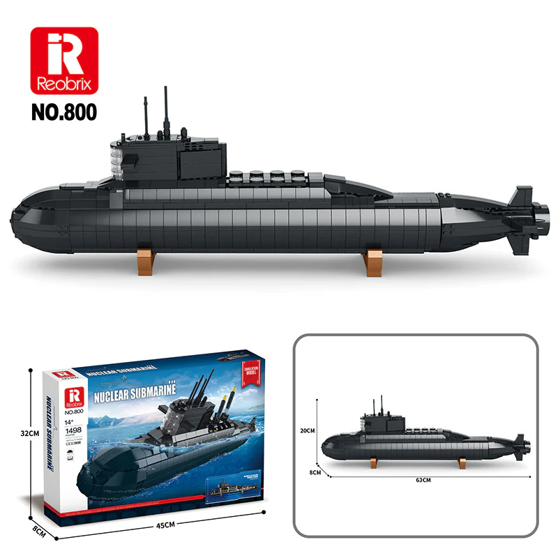 1498 pcs Reobrix 800 Nuclear Submarine - Image 6