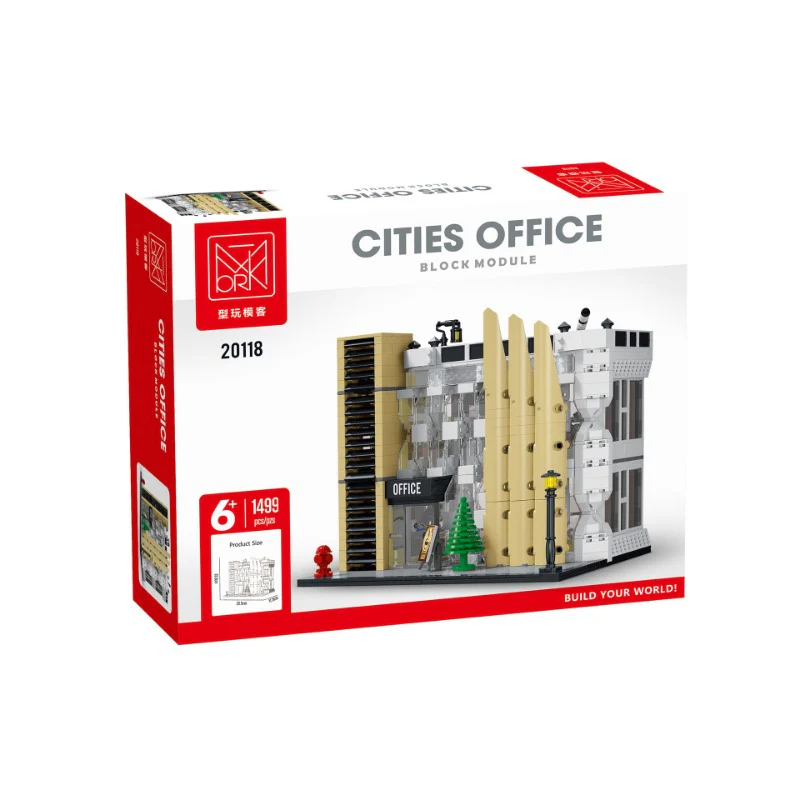 1499 pcs XMORK 20118 Cities Office - Image 4