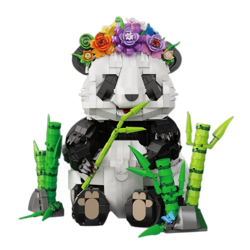 1501pcs KQIBOXXR KQ202 Bamboo Forest Giant Panda - Image 3