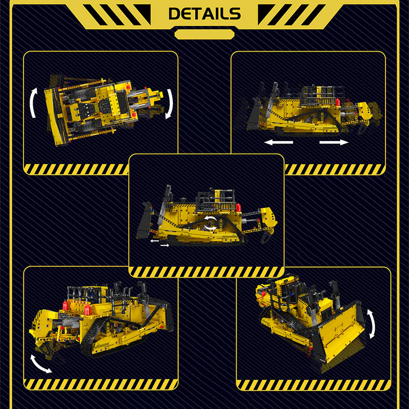 1508pcs Mouldking 15084 Bulldozer dynamic version - Image 3