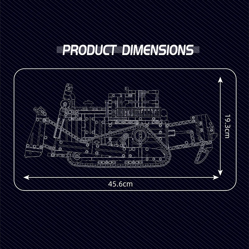 1508pcs Mouldking 15084 Bulldozer dynamic version - Image 5