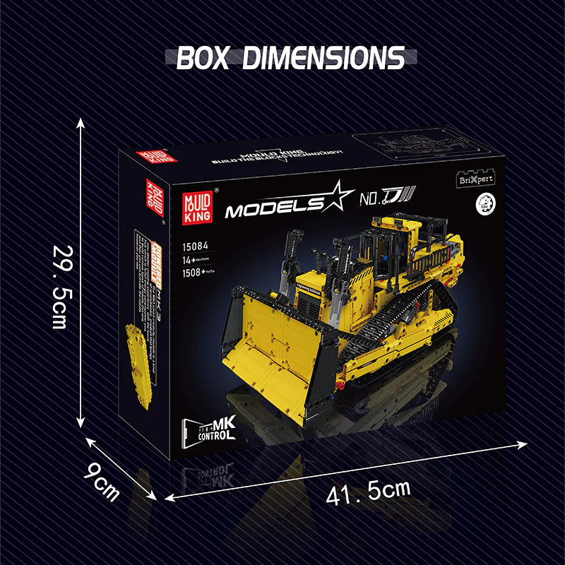 1508pcs Mouldking 15084 Bulldozer dynamic version - Image 7