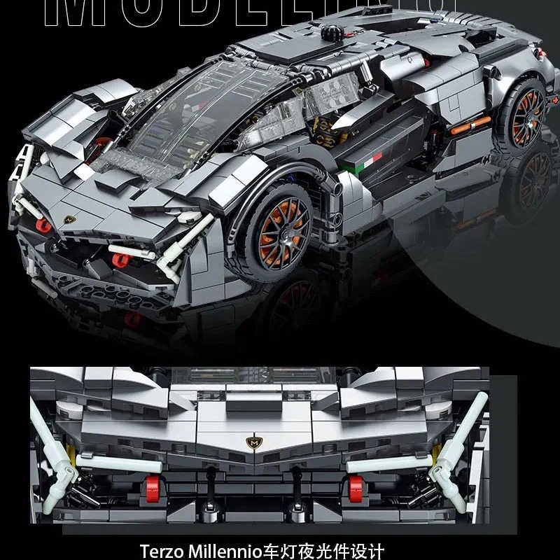 1512PCS XMORKmodel 023027-1 Lamborghini Terzo Millennio 1:14 - Image 3