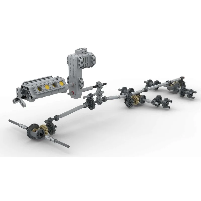 1514pcs MOC-126303 KrAZ-255 - Image 8