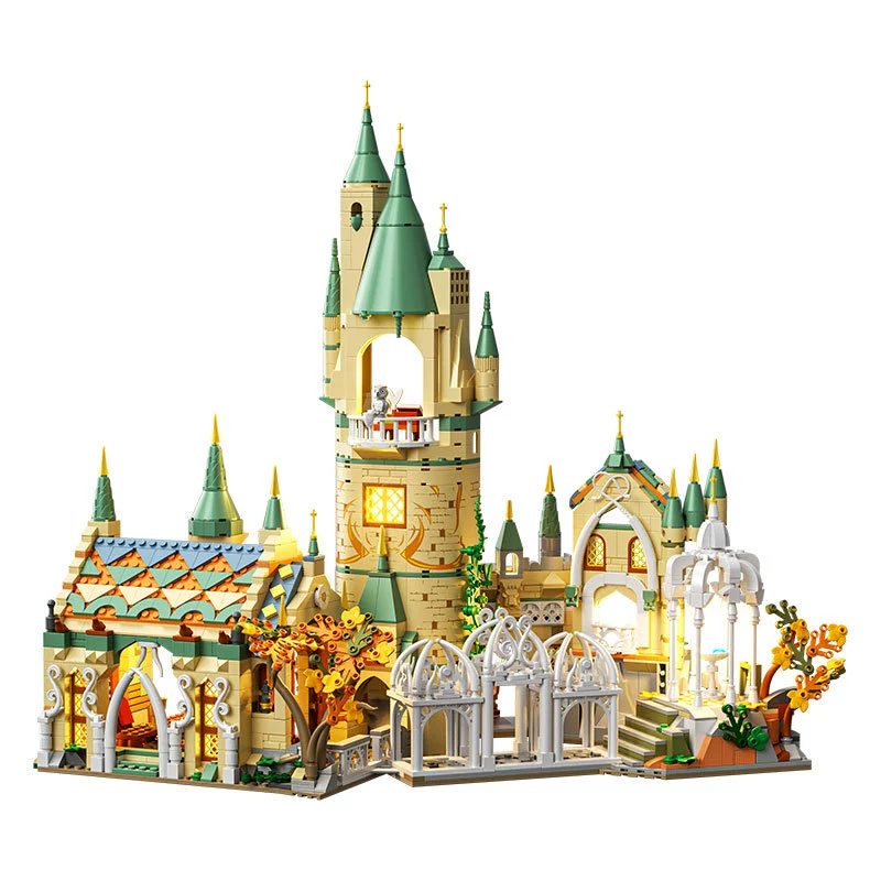 1515 pcs ZHEGAO 643000 Green Shadow Castle （micro bricks) - Image 5