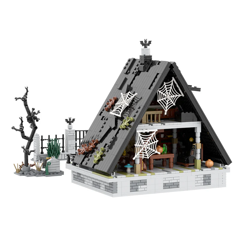 (Gobricks version) 1522pcs MOC Halloween A Letter House LEGO Compatible - Image 2