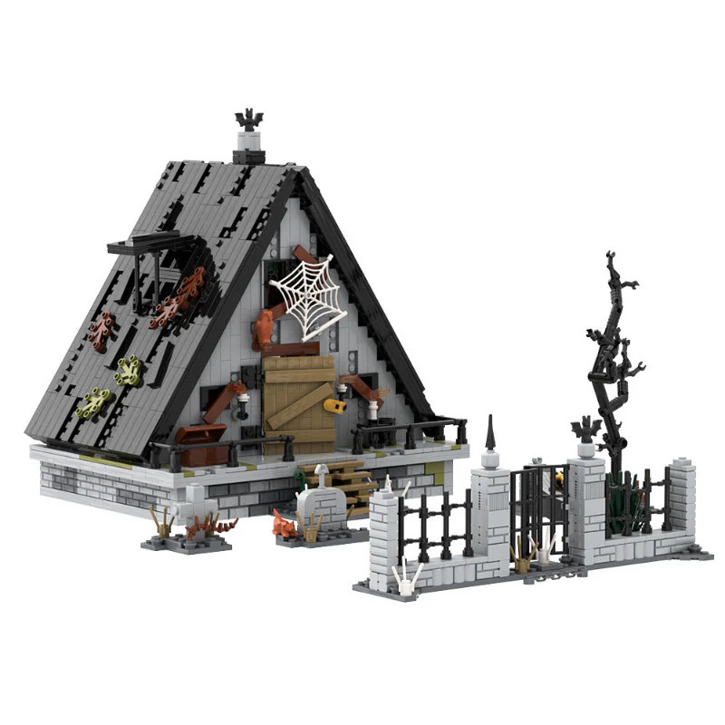 (Gobricks version) 1522pcs MOC Halloween A Letter House LEGO Compatible - Image 3