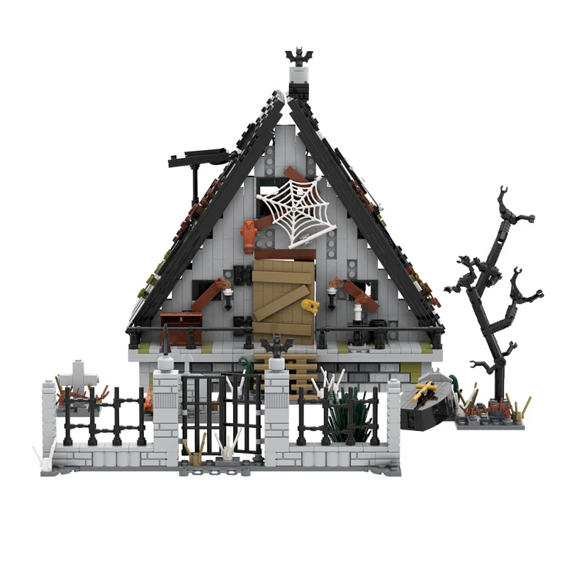 (Gobricks version) 1522pcs MOC Halloween A Letter House LEGO Compatible - Image 4