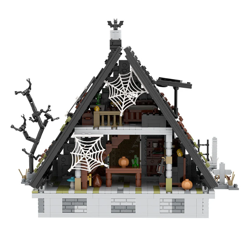 (Gobricks version) 1522pcs MOC Halloween A Letter House LEGO Compatible - Image 5