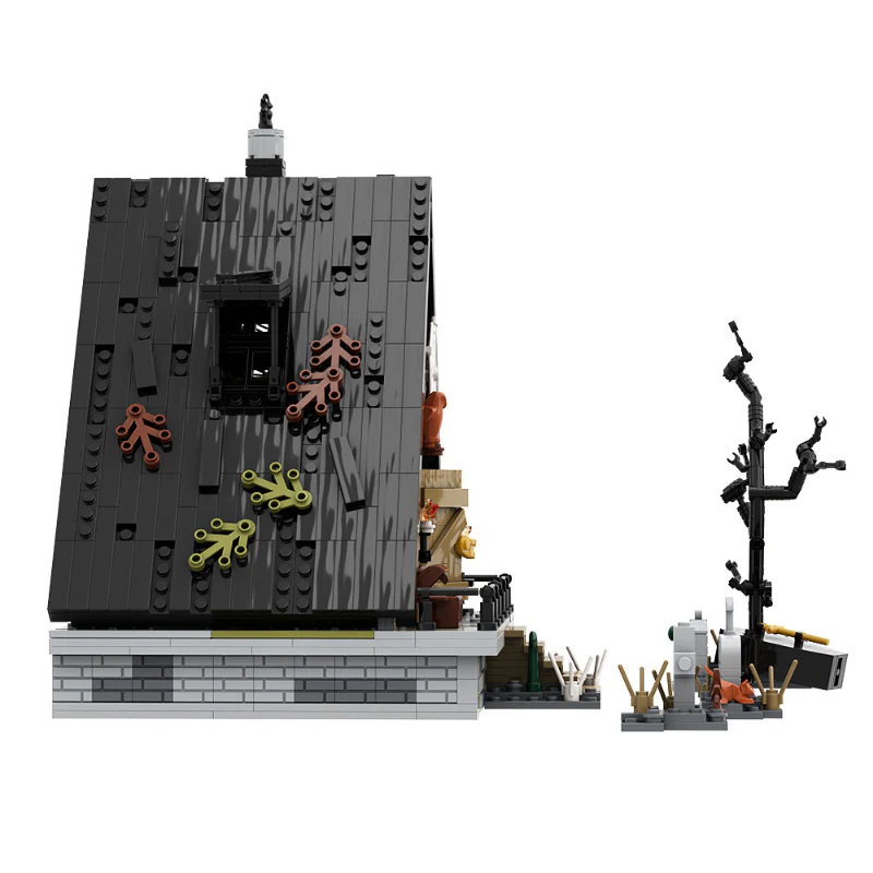 (Gobricks version) 1522pcs MOC Halloween A Letter House LEGO Compatible - Image 7