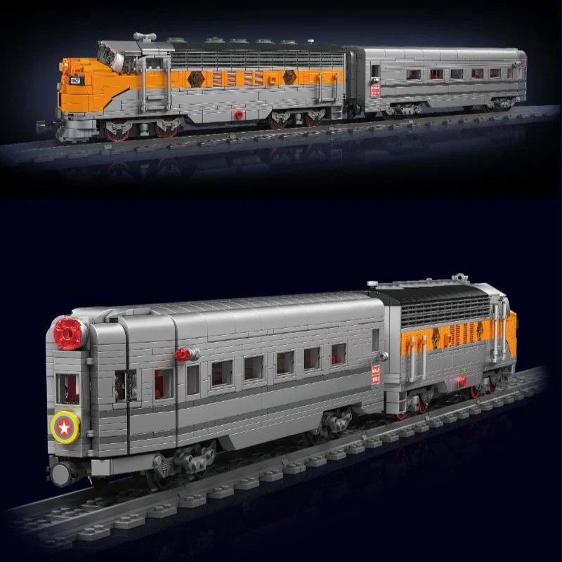 1751 pcs MouldKing 12018S USA EMD F7 WP Diesel Locomotive-Dynamic(with PF) - Image 2