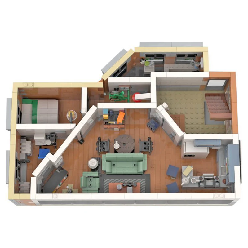1542pcs MOC-83817 Seinfeld Apartment - Image 3