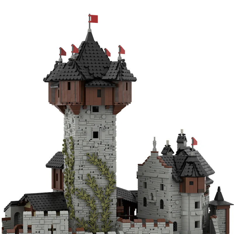 15539pcs MOC-65340 Burg Falkenstein, Medieval Castle in Carinthia, Austrian Alps (PDF instructions + Digital model) - Image 3