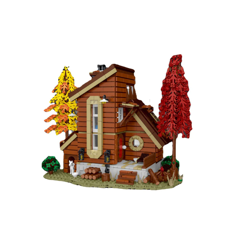 1600+PCS XMORKMODEL 031071 031072 031073 Forest Cabin Series - Image 4
