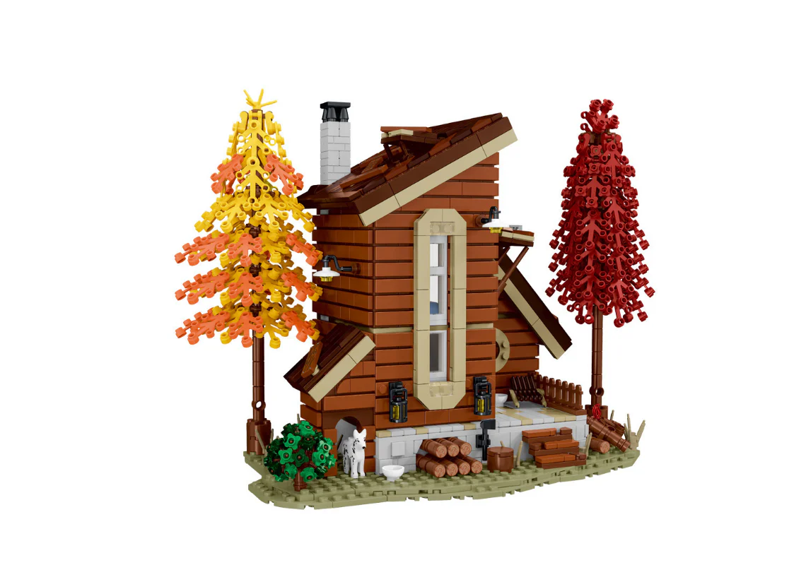1600+PCS XMORKMODEL 031071 031072 031073 Forest Cabin Series - Image 5
